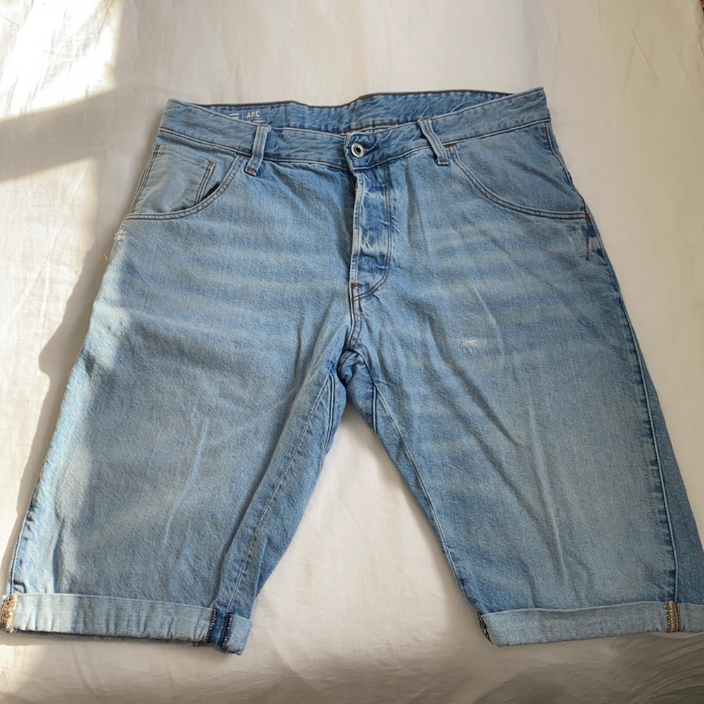 G Star 3D Arc Slim Fit denim shorts